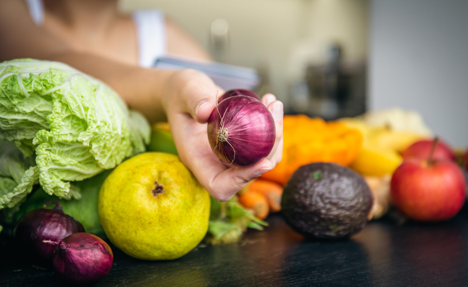 Frutas y verduras variadas para conseguir una alimentación más equilibrada